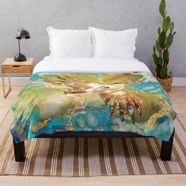 Paradiesvogel Fleecedecke
