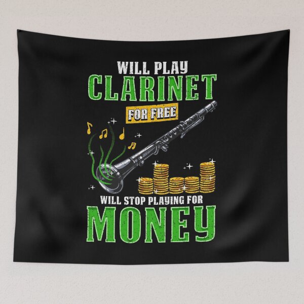 Item preview, Funny Clarinet Player Design designed and sold by phoxydesign.