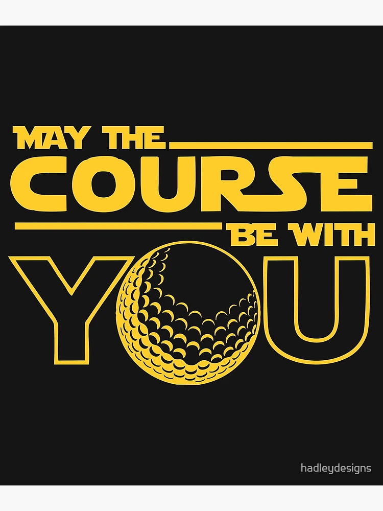 May The Course Be With You Personalized Golf Tumbler - Funny Golf Gifts