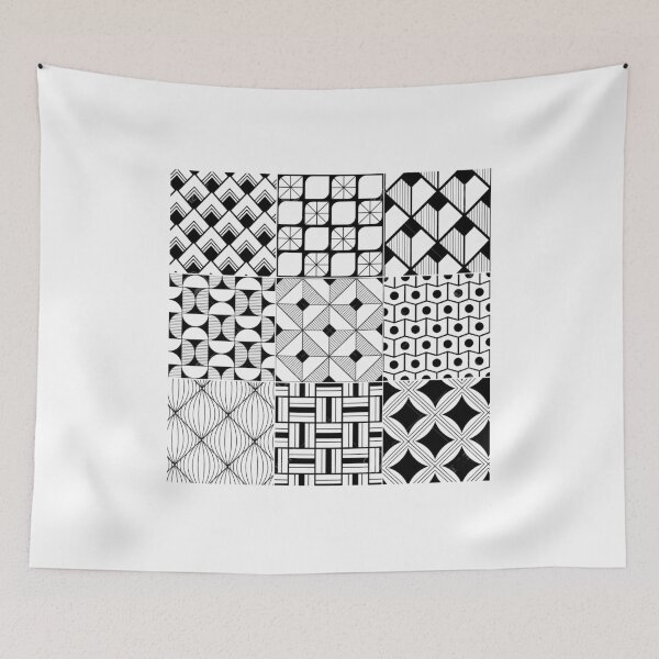 Item preview, Black and White Art Deco (geometric shapes) designed and sold by MiraShop.