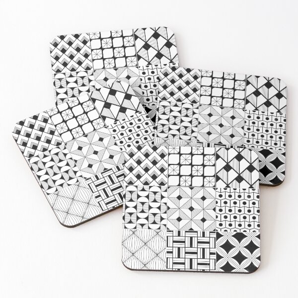 Item preview, Black and White Art Deco (geometric shapes) designed and sold by MiraShop.