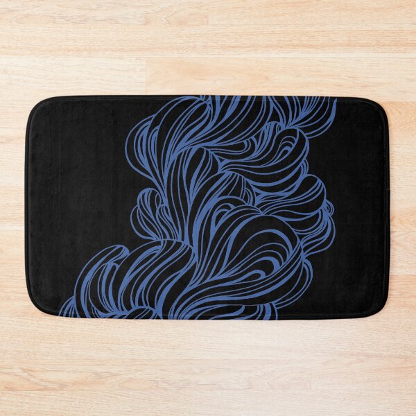Item preview, Waves - Blue Black designed and sold by senmizuumi.