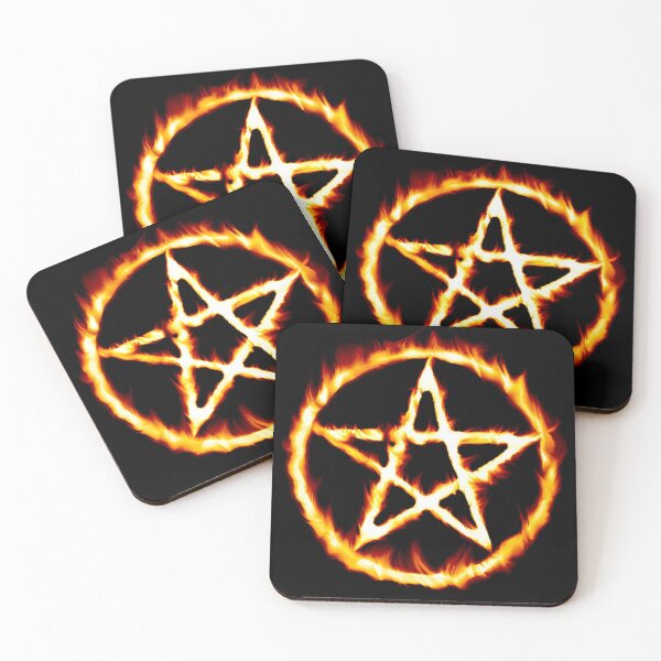 Artikelvorschau, Ein brennendes Pentagramm/Pentagramm entworfen und verkauft von Mark Jesus-Allen.