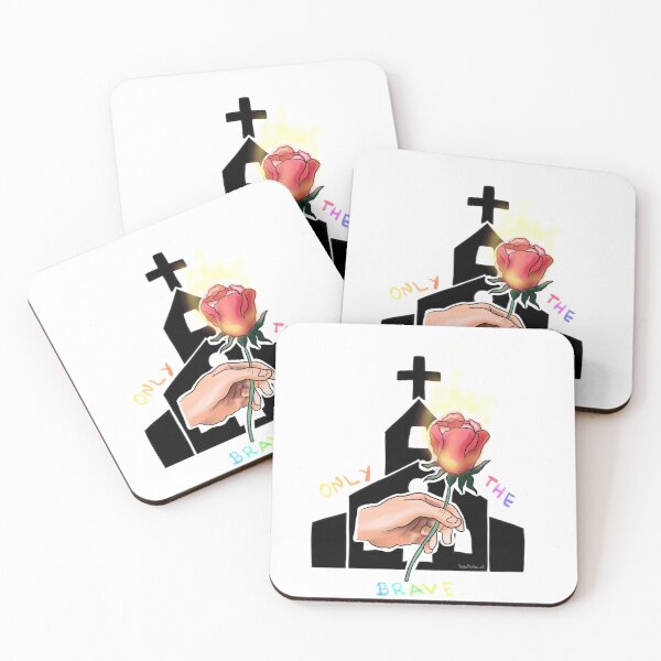 Item preview, ONLY THE BRAVE STICKER designed and sold by Anahi Daza.