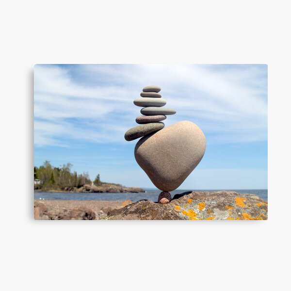Stack on Balance Metal Print