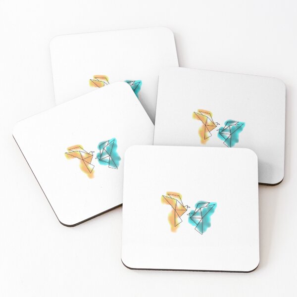 Item preview, Geometric Watercolor Paper Birds designed and sold by Kiley Cox.