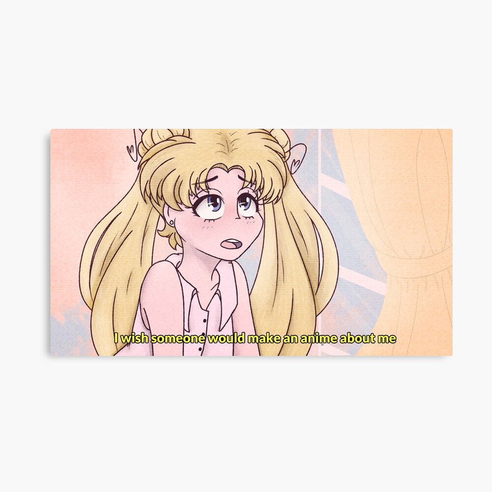 I Wish Someone Would Make An Anime About Me Screenshot Redraw Design Art Board Print By Luckyemily1231 Redbubble