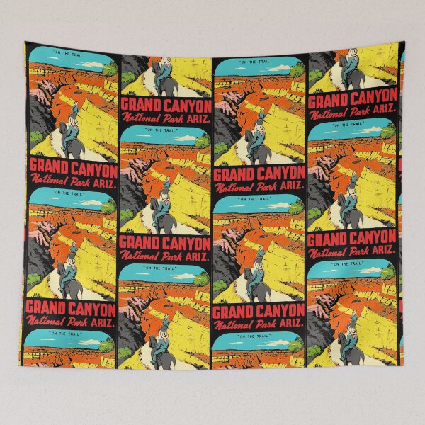 Item preview, Grand Canyon National Park Arizona Vintage Travel Decal 2 designed and sold by hilda74.