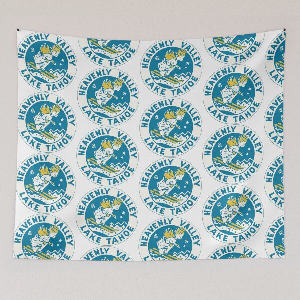 Item preview, Heavenly Valley Lake Tahoe Vintage Travel Decal designed and sold by hilda74.