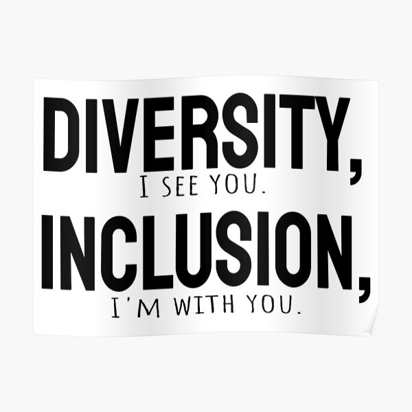 Diversity vs Inclusion Poster