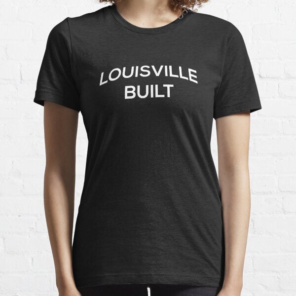 UL Louisville Football Silhouette on a Black T Shirt