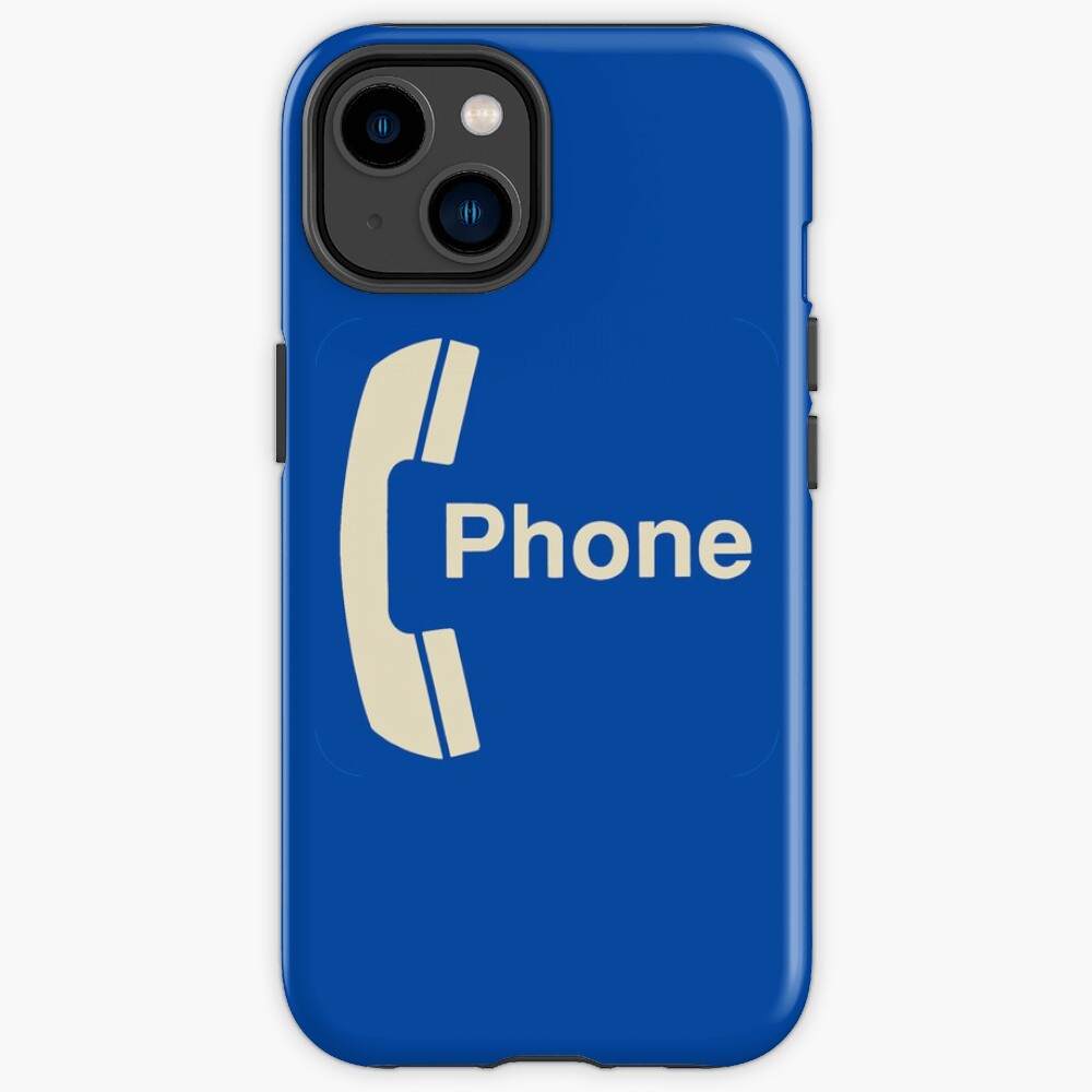 Vintage Pay Phone Sign iPhone Case