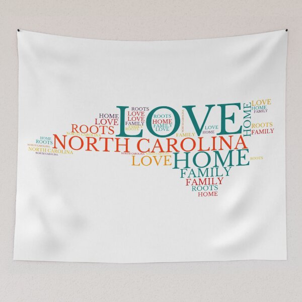 Item preview, North Carolina Home, Love, Roots and Family Map designed and sold by marosharaf.