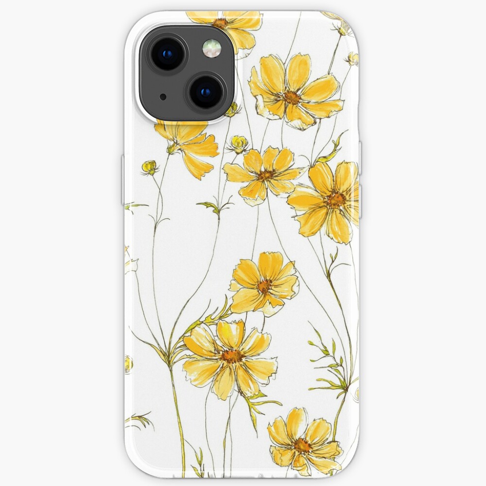 Yellow Cosmos Flowers iPhone Case