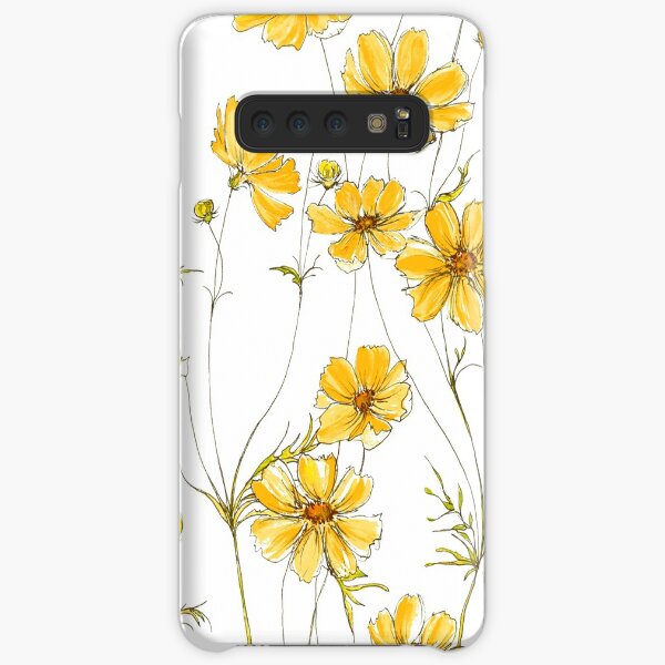 Yellow Cosmos Flowers Samsung Galaxy Snap Case