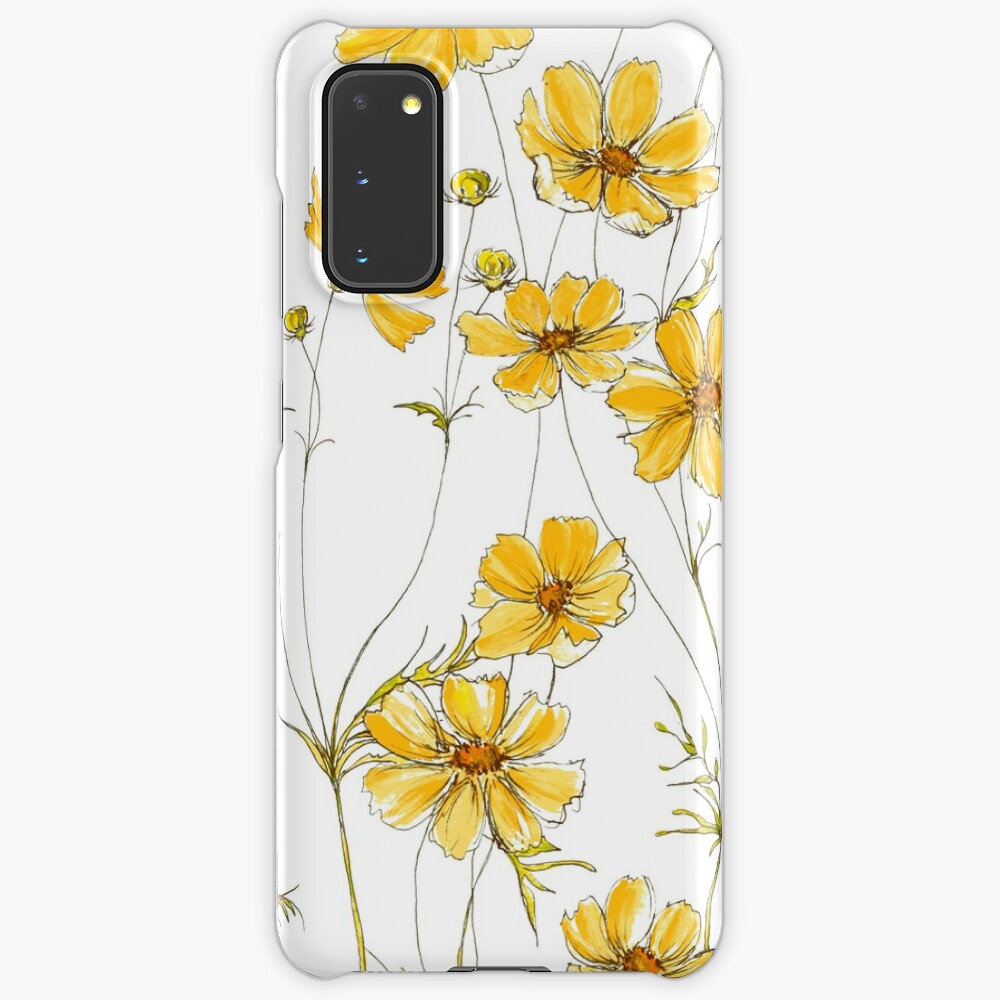 Yellow Cosmos Flowers Case & Skin for Samsung Galaxy