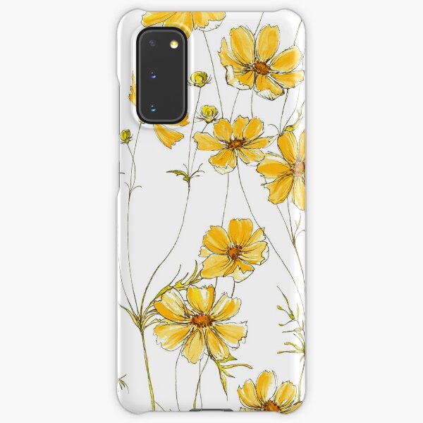 Yellow Cosmos Flowers Samsung Galaxy Snap Case