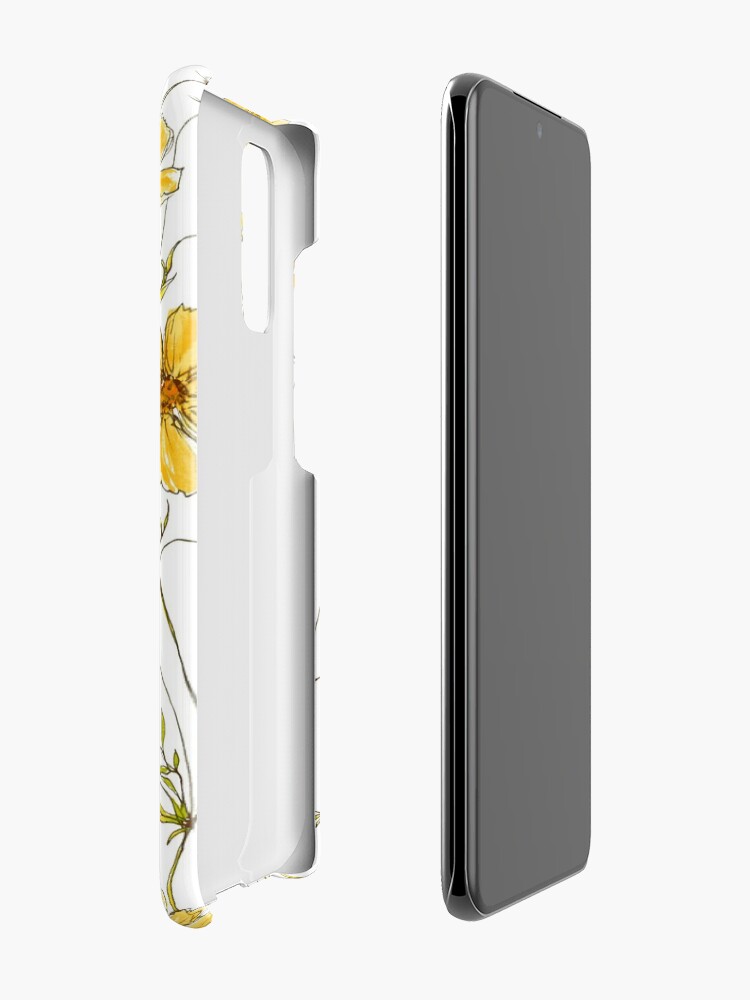 Alternate view of Yellow Cosmos Flowers Case & Skin for Samsung Galaxy