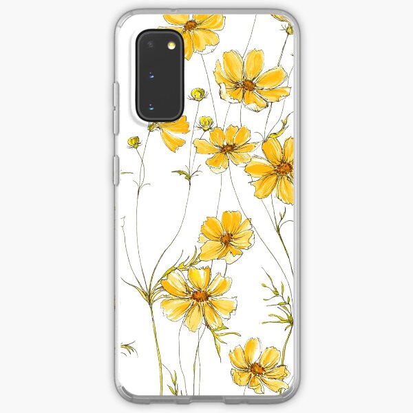 Yellow Cosmos Flowers Samsung Galaxy Soft Case
