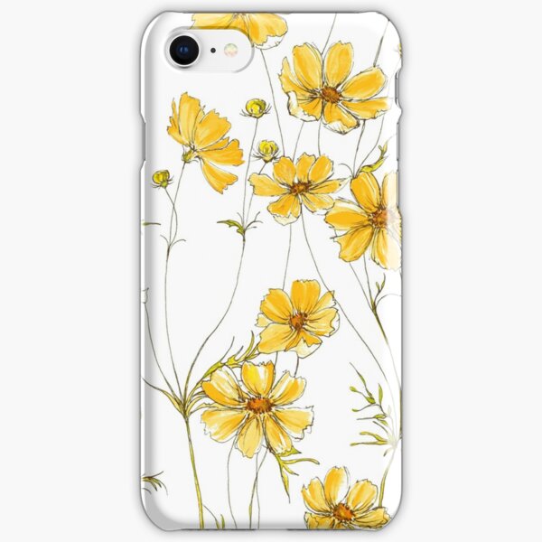 Yellow Cosmos Flowers iPhone Snap Case