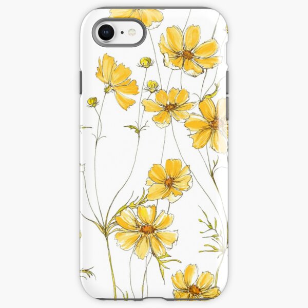 Yellow Cosmos Flowers iPhone Tough Case
