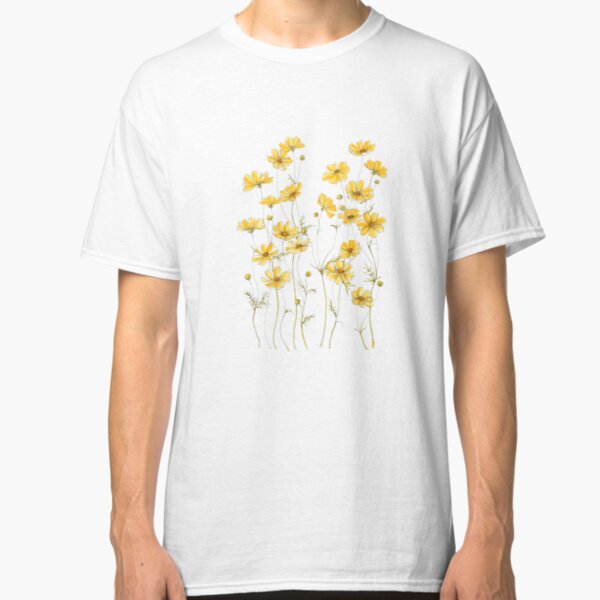 Yellow Cosmos Flowers Classic T-Shirt