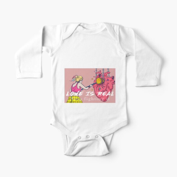 Love is Real, Stop fighting it! Long Sleeve Baby One-Piece