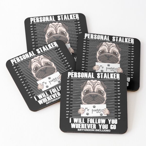 Item preview, Pug Stalker Cartoon Art designed and sold by MrEddie10.