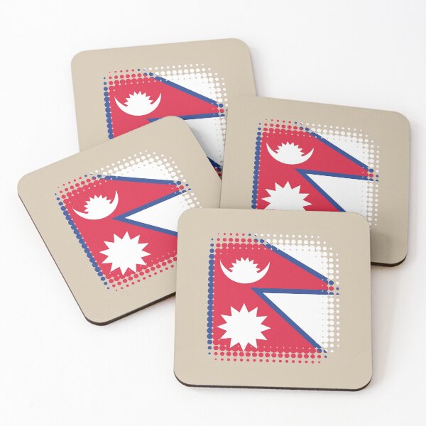 Item preview, Flag of Nepal - Retro designed and sold by pixelinga.