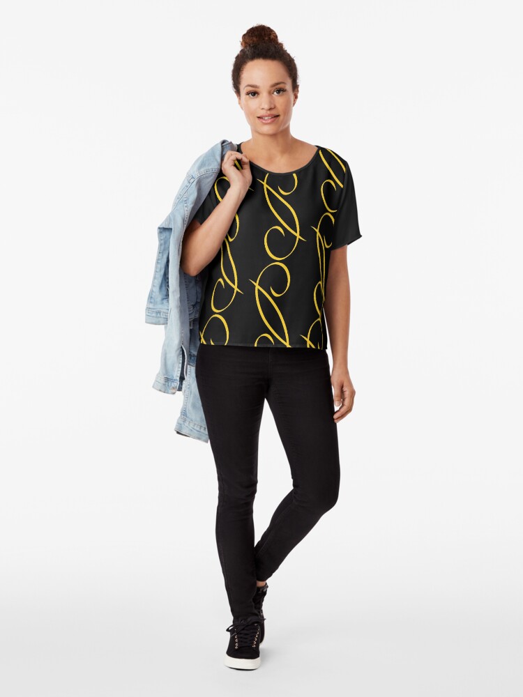 Alternate view of Flourish Yellow Chiffon Top