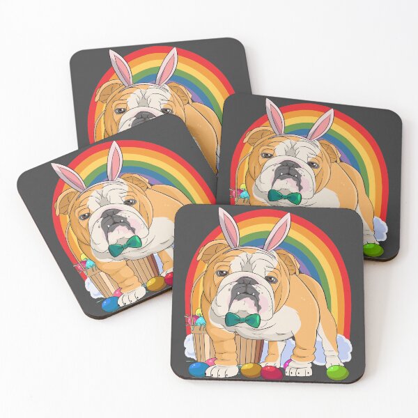 Item preview, English Bulldog Bunny Happy Easter Day designed and sold by Nosek1ng.