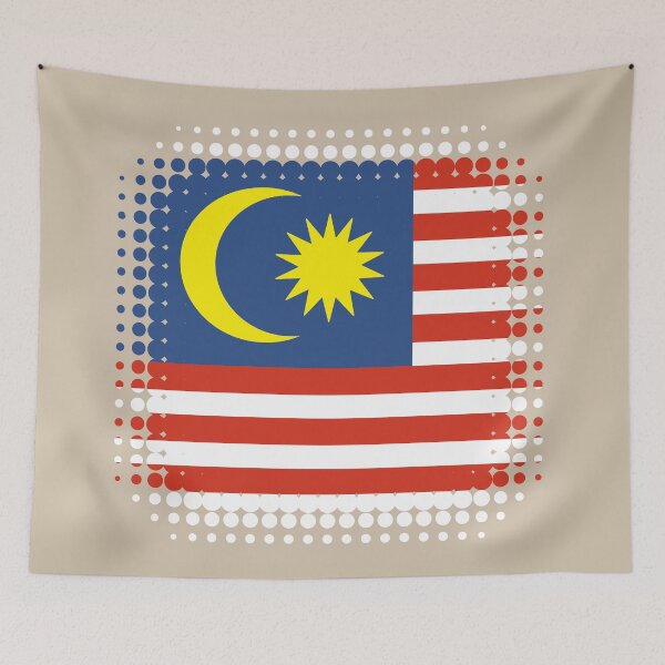 Item preview, Flag of Malaysia - Retro designed and sold by pixelinga.