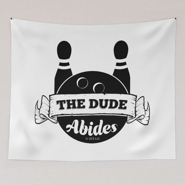 Item preview, The dude abides The Big Lebowski designed and sold by LICENSEDLEGIT.