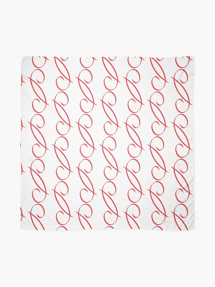 Alternate view of Flourish Red Scarf