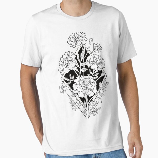 Item preview, Geometric Marigold Flowers designed and sold by lents.