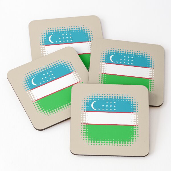 Item preview, Flag of Uzbekistan - Retro designed and sold by pixelinga.