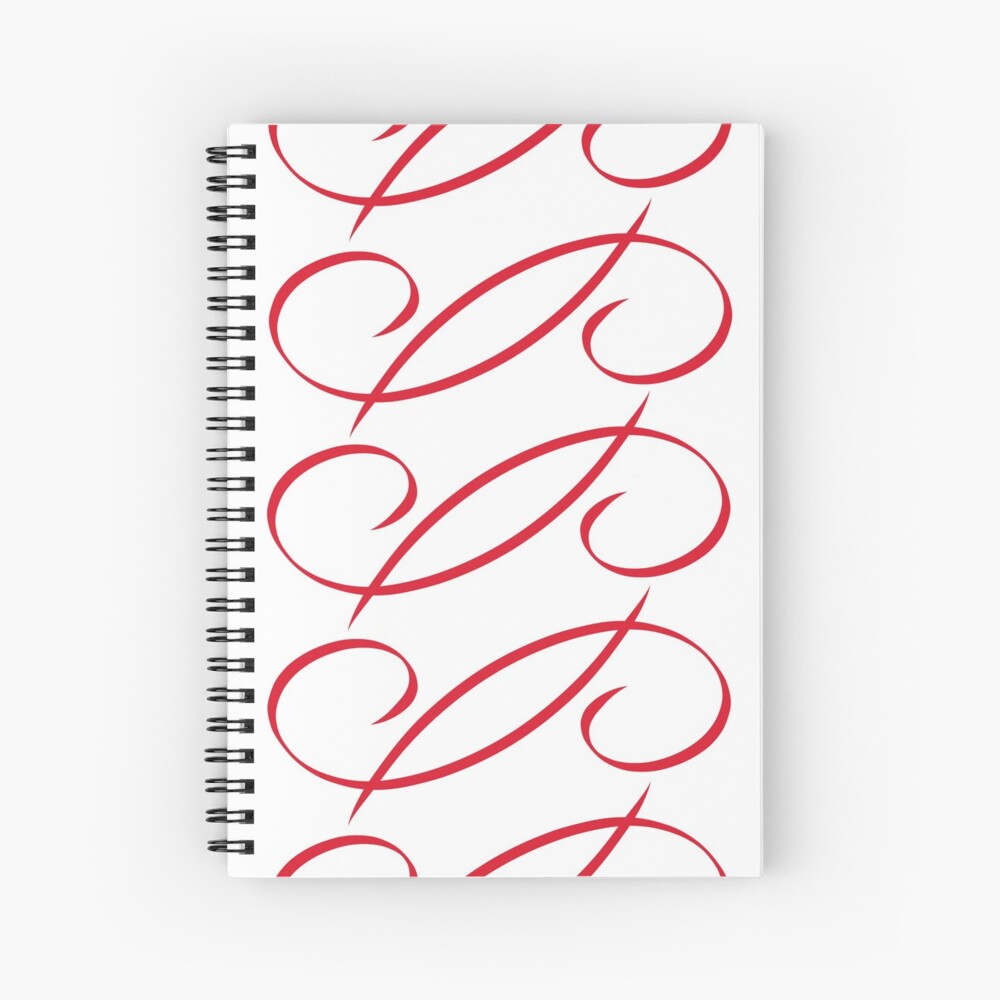 Janine Red Spiral Notebook