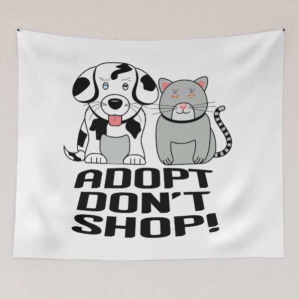 Item preview, Adopt Don't Shop! designed and sold by Warrior Veteran Clothing.