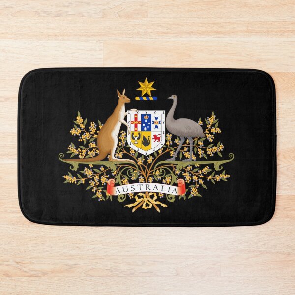 Item preview, Australian Commonwealth Coat of Arms on Black designed and sold by podartist.