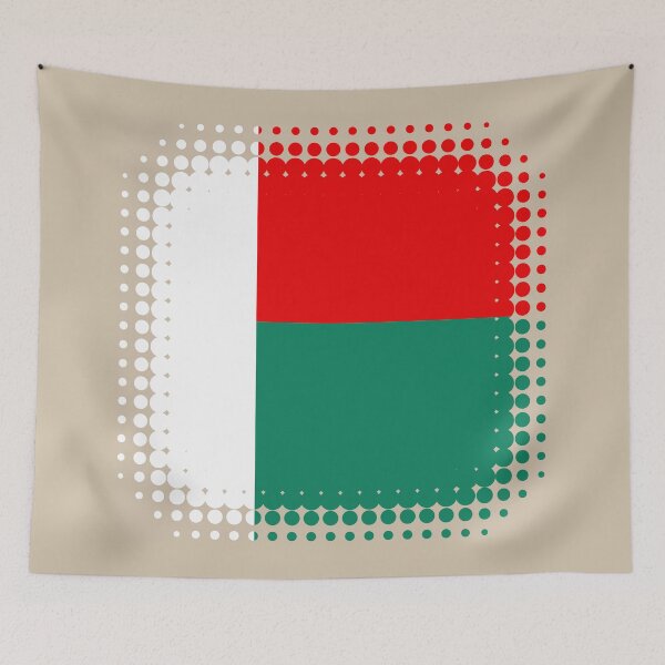 Item preview, Flag of Madagascar - Retro designed and sold by pixelinga.