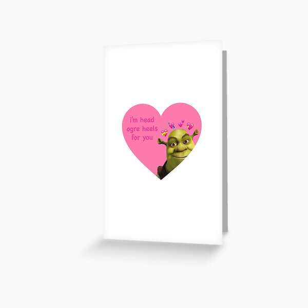 shrek valentine Greeting Card