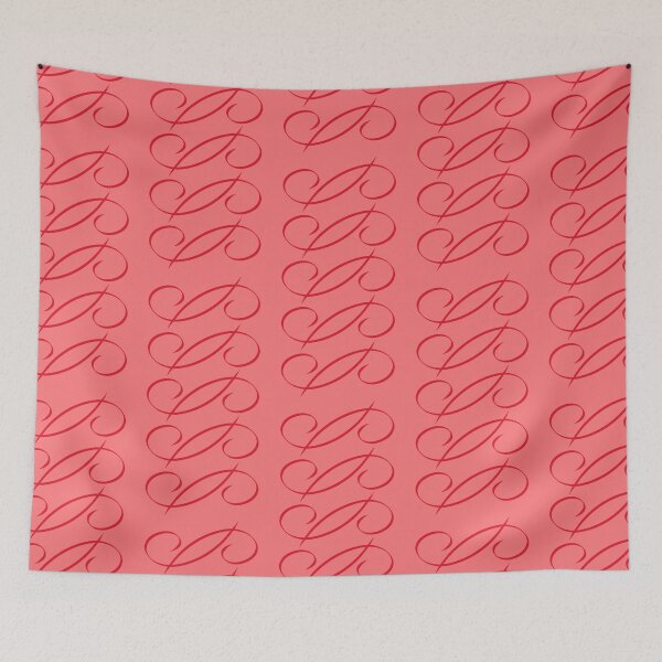 Item preview, Janine Red on Pink  designed and sold by ErinLP.