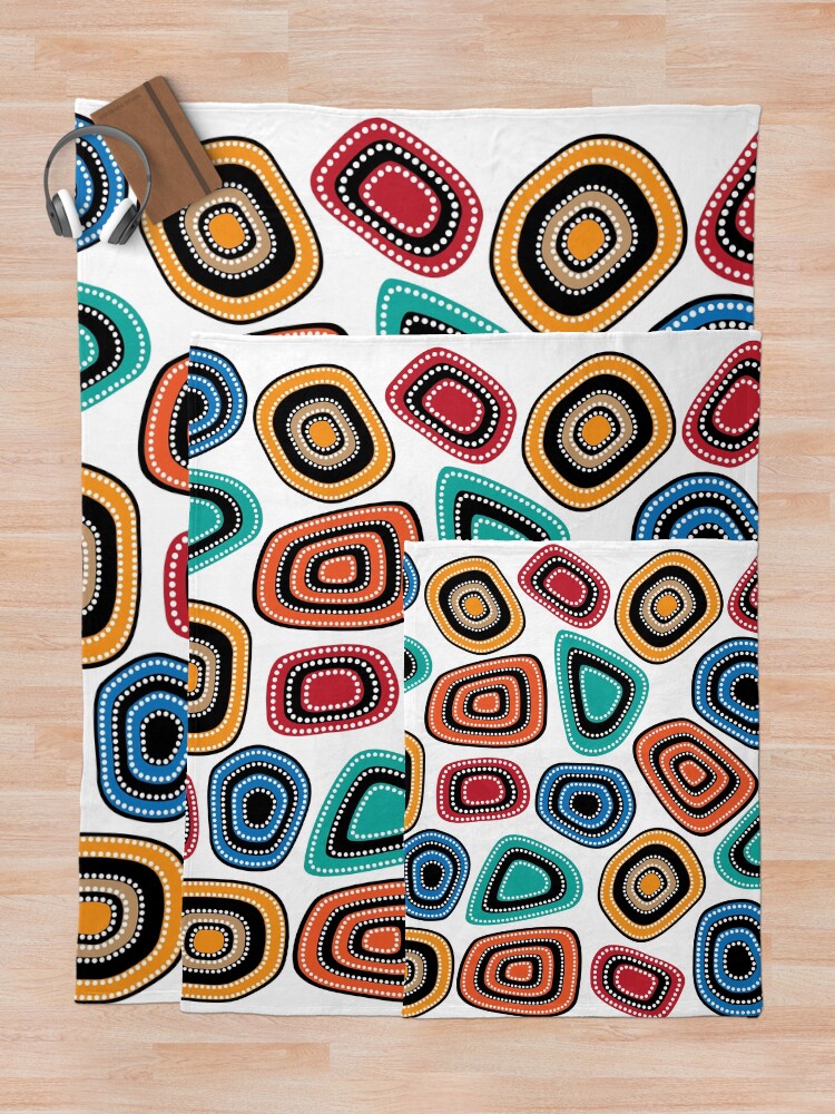 "Aboriginal Art Work" Throw Blanket for Sale by AboriginalAdorn Redbubble