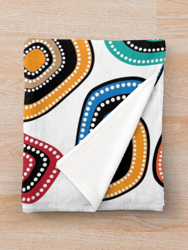 "Aboriginal Art Work" Throw Blanket for Sale by AboriginalAdorn Redbubble