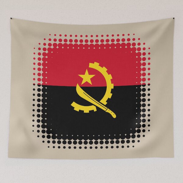Item preview, Flag of Angola - Retro designed and sold by pixelinga.