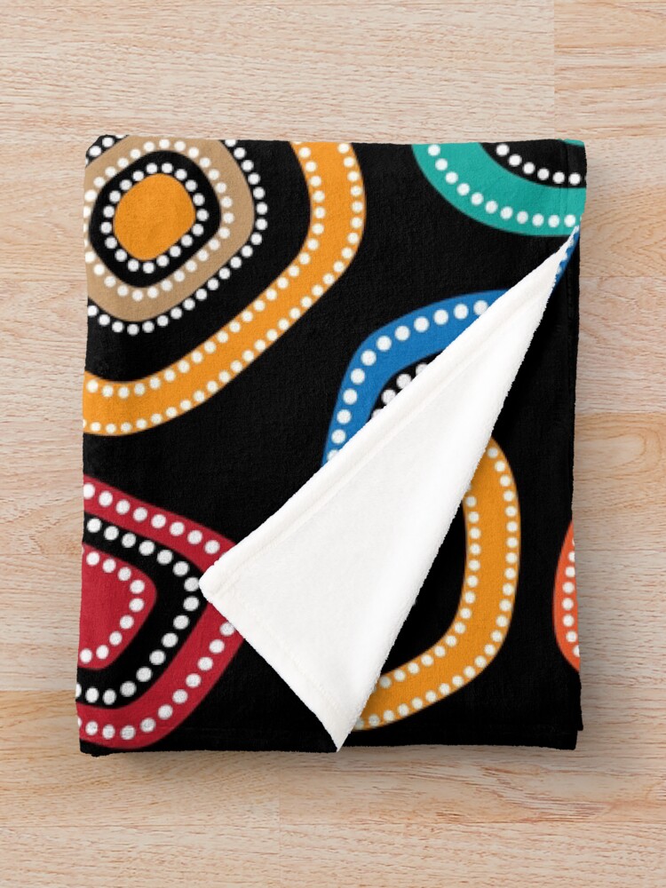 "Aboriginal Art Work" Throw Blanket for Sale by AboriginalAdorn Redbubble