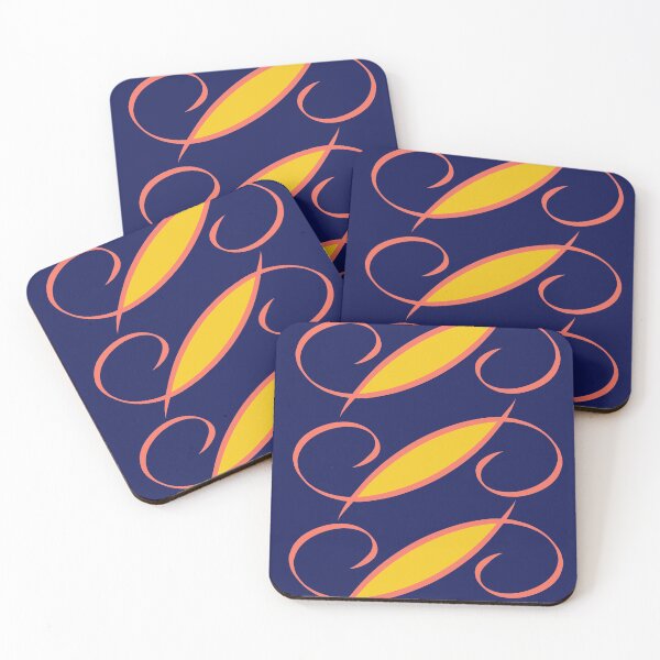 Item preview, Janine Navy, Pink and Yellow designed and sold by ErinLP.