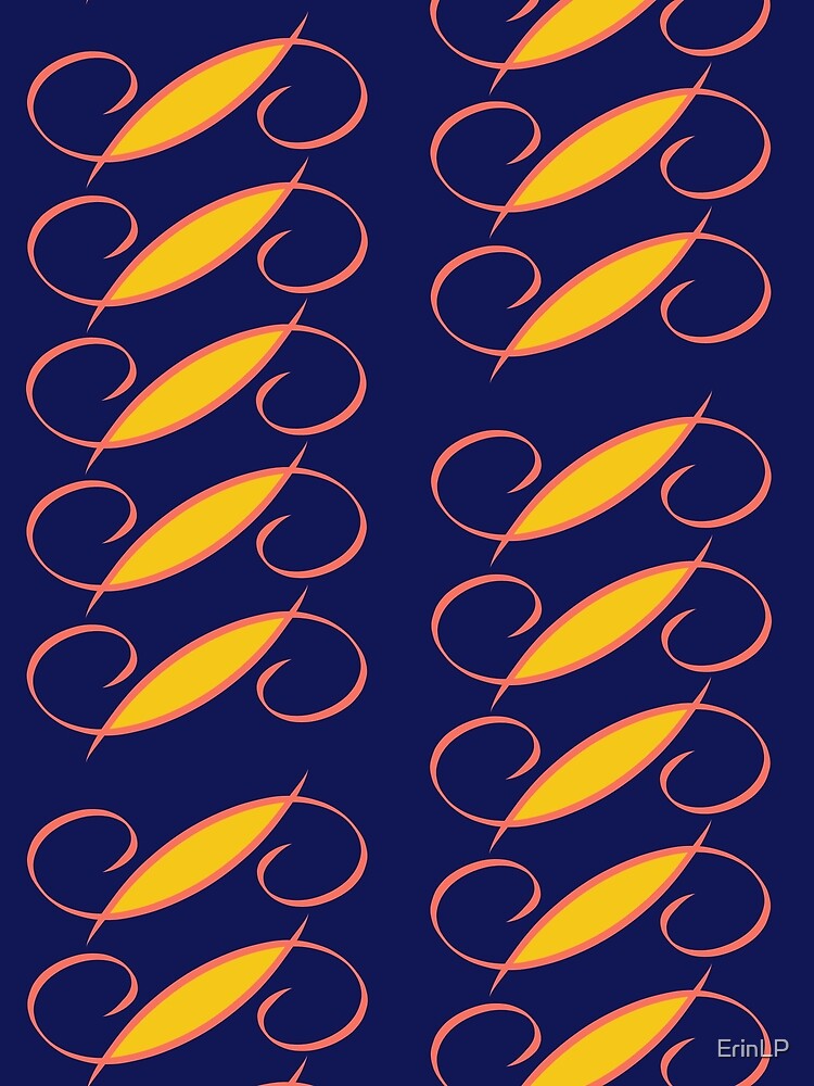 Janine Navy, Pink and Yellow by ErinLP