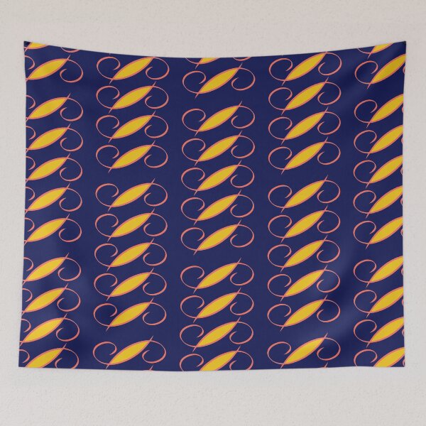 Item preview, Janine Navy, Pink and Yellow designed and sold by ErinLP.