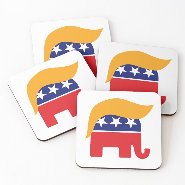 Item preview, Logotipo del cabello de elefante republicano de Donald Trump GOP designed and sold by Inside Out Designs.